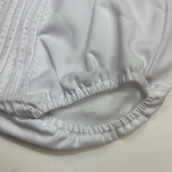 NWT Luli and Me White Hand Embroidered Boy Collar Bubble - Picture 5 of 7